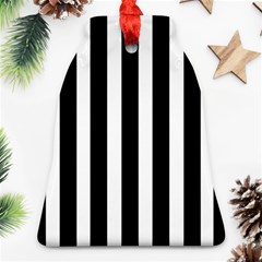 Black White Line Vertical Ornament (bell) by Mariart