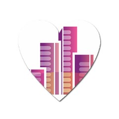 Building Heart Magnet by Mariart