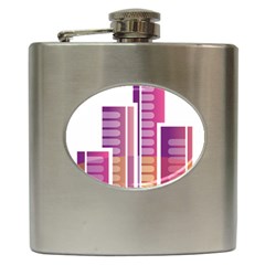 Building Hip Flask (6 Oz) by Mariart