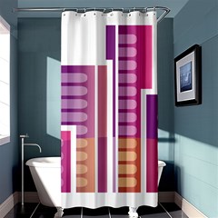 Building Shower Curtain 36  X 72  (stall)  by Mariart