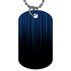 Black Blue Line Vertical Space Sky Dog Tag (one Side) by Mariart