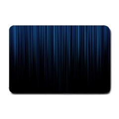 Black Blue Line Vertical Space Sky Small Doormat 