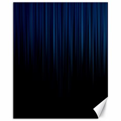 Black Blue Line Vertical Space Sky Canvas 11  X 14  