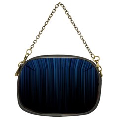 Black Blue Line Vertical Space Sky Chain Purses (one Side) 