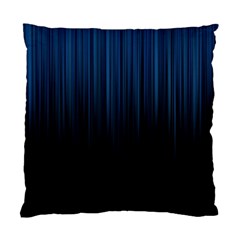 Black Blue Line Vertical Space Sky Standard Cushion Case (one Side)