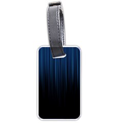 Black Blue Line Vertical Space Sky Luggage Tags (one Side)  by Mariart