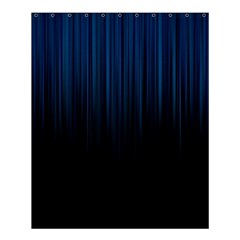 Black Blue Line Vertical Space Sky Shower Curtain 60  X 72  (medium)  by Mariart