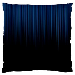 Black Blue Line Vertical Space Sky Large Cushion Case (two Sides) by Mariart