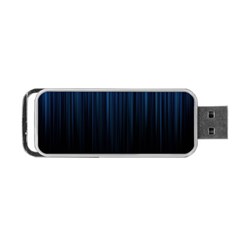 Black Blue Line Vertical Space Sky Portable Usb Flash (one Side) by Mariart