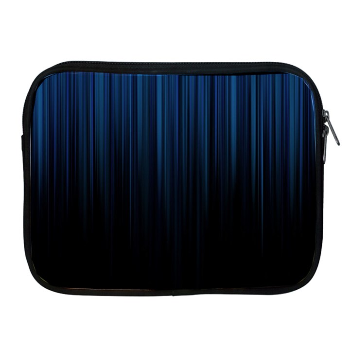 Black Blue Line Vertical Space Sky Apple iPad 2/3/4 Zipper Cases