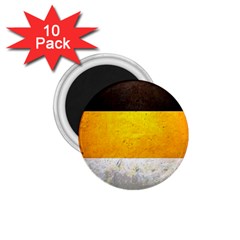 Wooden Board Yellow White Black 1 75  Magnets (10 Pack)  by Mariart