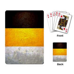 Wooden Board Yellow White Black Playing Card by Mariart