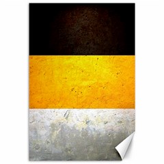 Wooden Board Yellow White Black Canvas 24  X 36 