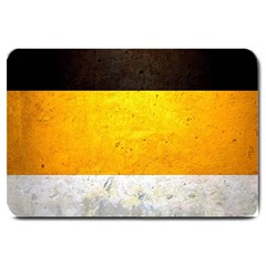 Wooden Board Yellow White Black Large Doormat  by Mariart