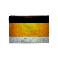 Wooden Board Yellow White Black Cosmetic Bag (medium)  by Mariart