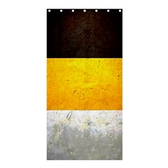 Wooden Board Yellow White Black Shower Curtain 36  X 72  (stall) 