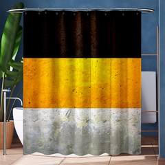 Wooden Board Yellow White Black Shower Curtain 60  X 72  (medium) 