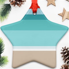 Dachis Beach Line Blue Water Ornament (star)