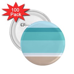 Dachis Beach Line Blue Water 2 25  Buttons (100 Pack) 