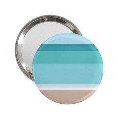 Dachis Beach Line Blue Water 2 25  Handbag Mirrors by Mariart