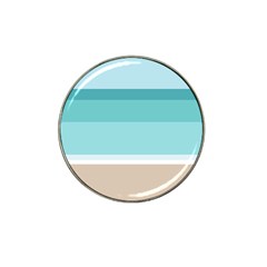 Dachis Beach Line Blue Water Hat Clip Ball Marker by Mariart