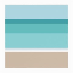 Dachis Beach Line Blue Water Medium Glasses Cloth (2-side) by Mariart