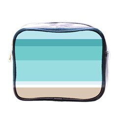 Dachis Beach Line Blue Water Mini Toiletries Bags