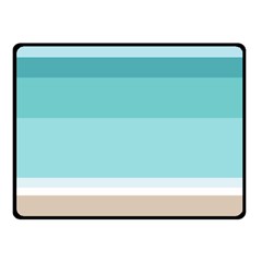 Dachis Beach Line Blue Water Fleece Blanket (small) by Mariart