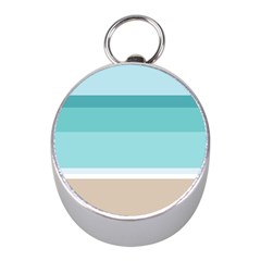 Dachis Beach Line Blue Water Mini Silver Compasses