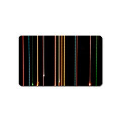 Fallen Christmas Lights And Light Trails Magnet (name Card) by Mariart