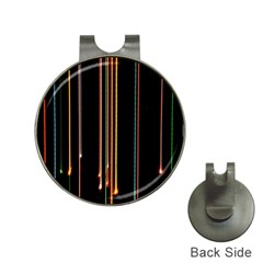 Fallen Christmas Lights And Light Trails Hat Clips With Golf Markers by Mariart