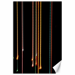 Fallen Christmas Lights And Light Trails Canvas 24  X 36 