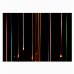 Fallen Christmas Lights And Light Trails Large Glasses Cloth (2-side) by Mariart