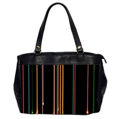 Fallen Christmas Lights And Light Trails Office Handbags (2 Sides)  by Mariart