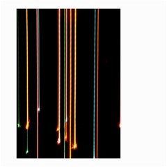 Fallen Christmas Lights And Light Trails Small Garden Flag (two Sides) by Mariart