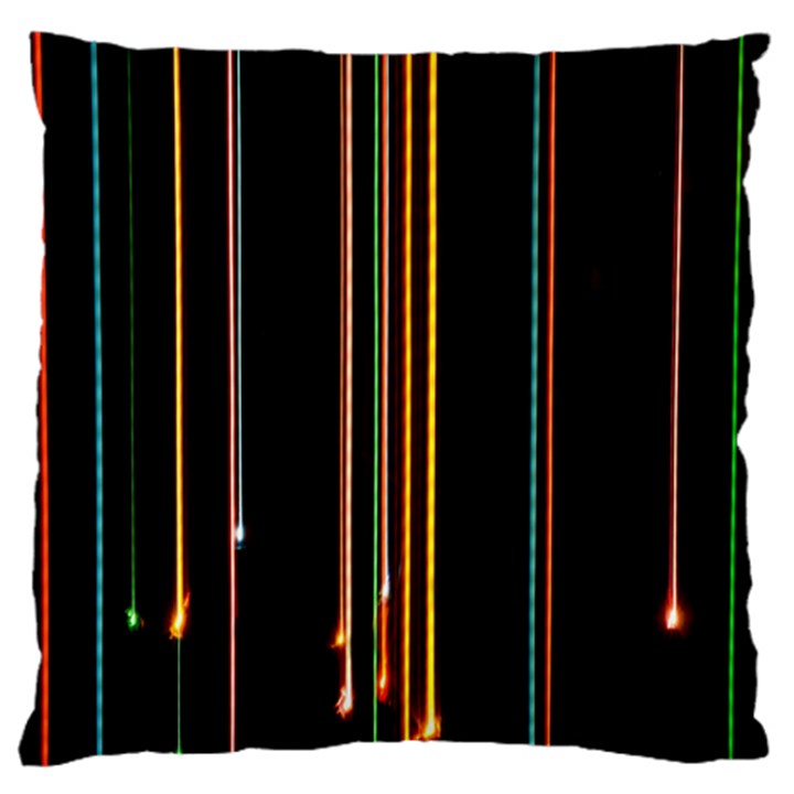 Fallen Christmas Lights And Light Trails Large Cushion Case (One Side)