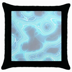 Blue Patterned Aurora Space Throw Pillow Case (black)