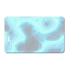 Blue Patterned Aurora Space Magnet (rectangular) by Mariart