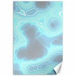 Blue Patterned Aurora Space Canvas 24  x 36  23.35 x34.74  Canvas - 1