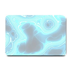 Blue Patterned Aurora Space Small Doormat  by Mariart