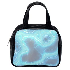 Blue Patterned Aurora Space Classic Handbags (one Side) by Mariart