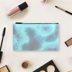 Blue Patterned Aurora Space Cosmetic Bag (small)  by Mariart