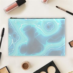 Blue Patterned Aurora Space Cosmetic Bag (large)  by Mariart