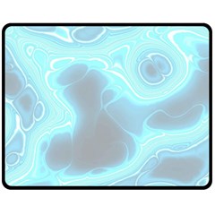 Blue Patterned Aurora Space Fleece Blanket (medium) 