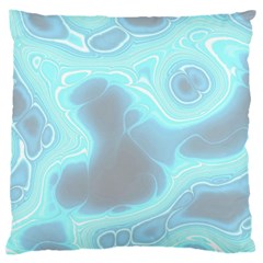 Blue Patterned Aurora Space Large Cushion Case (one Side)