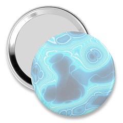 Blue Patterned Aurora Space 3  Handbag Mirrors by Mariart