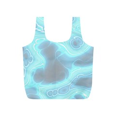 Blue Patterned Aurora Space Full Print Recycle Bags (s)  by Mariart