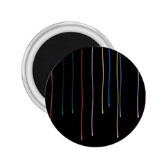 Falling Light Lines Perfection Graphic Colorful 2 25  Magnets by Mariart