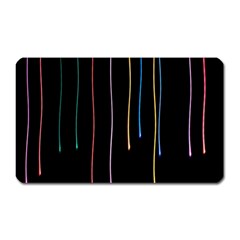 Falling Light Lines Perfection Graphic Colorful Magnet (rectangular) by Mariart