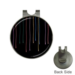 Falling Light Lines Perfection Graphic Colorful Hat Clips With Golf Markers